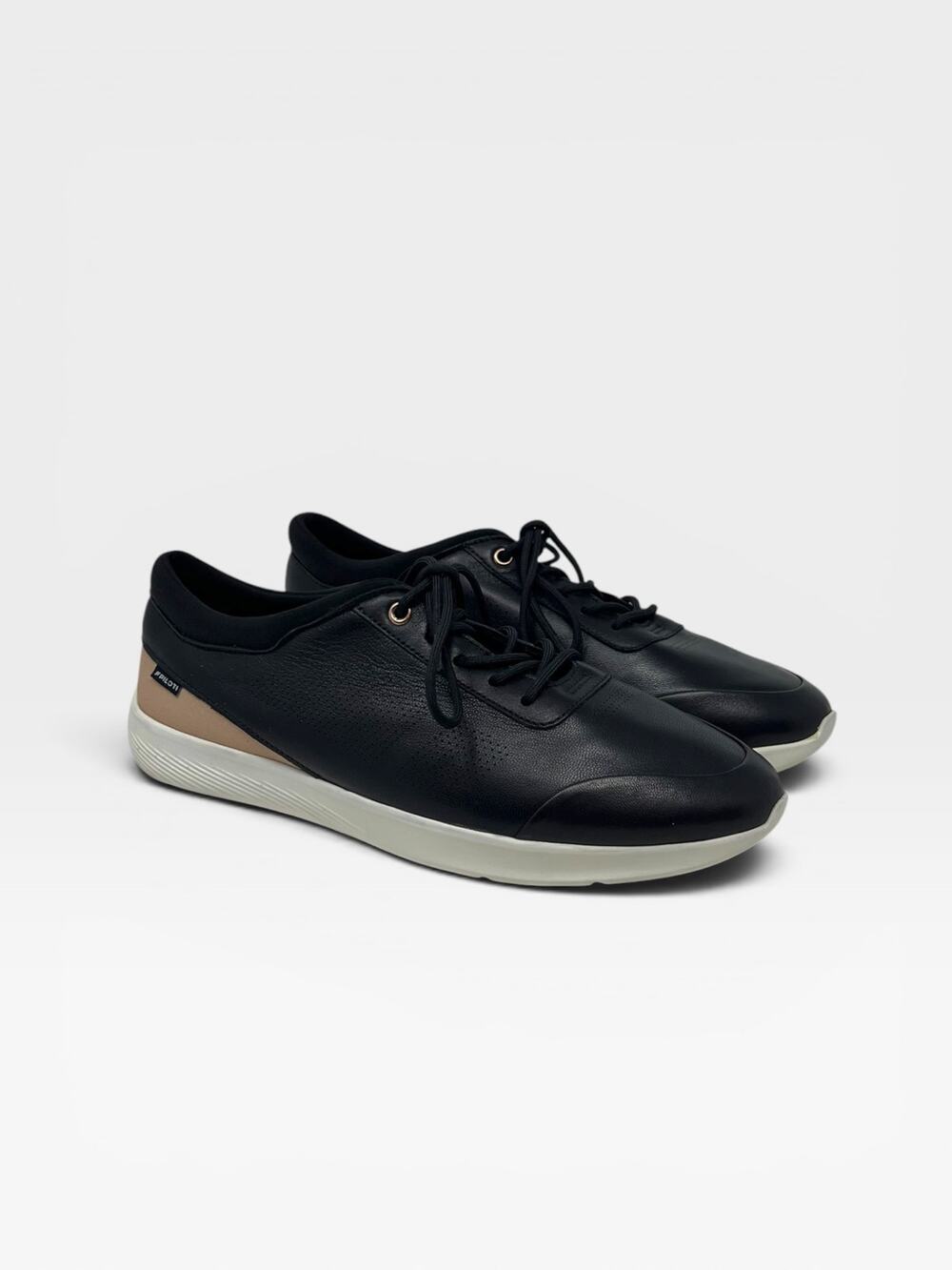 Piloti Vittoria Leather Driving Sneaker Black Size 8.5